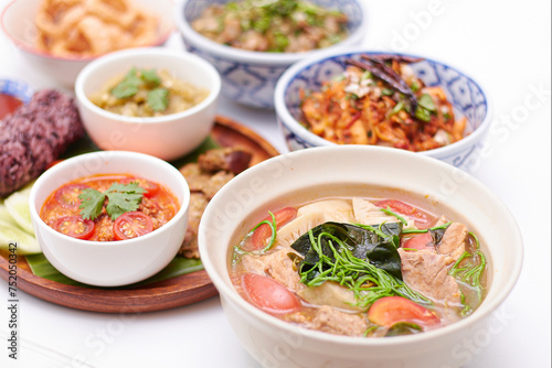 many dishes, Northern Style Thai foods.