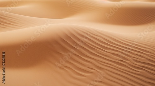 Close up view of sand dunes in a desert. Suitable for travel and nature themes