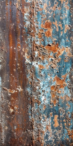 Background Texture Pattern in the Style of Aged Metal - Oxidized colors for a vintage industrial look created with Generative AI Technology © Sentoriak