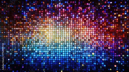 Wallpaper Mural Multicolored background with vibrant lights. Perfect for adding a festive touch to any design project Torontodigital.ca