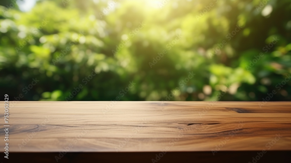 A simple wooden table with a blurred background. Suitable for various design projects A simple wooden table with a blurred background. Suitable for various design projects