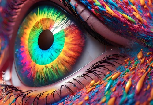 close up of eye