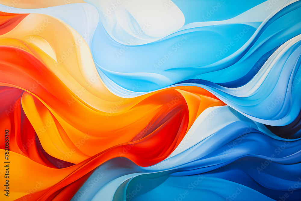 Abstract colorful wavy background