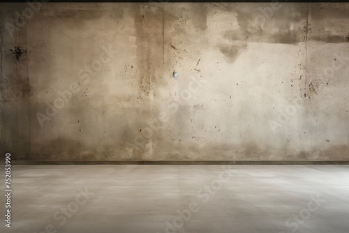 Simple and modern empty room with concrete wall. Suitable for interior design concepts