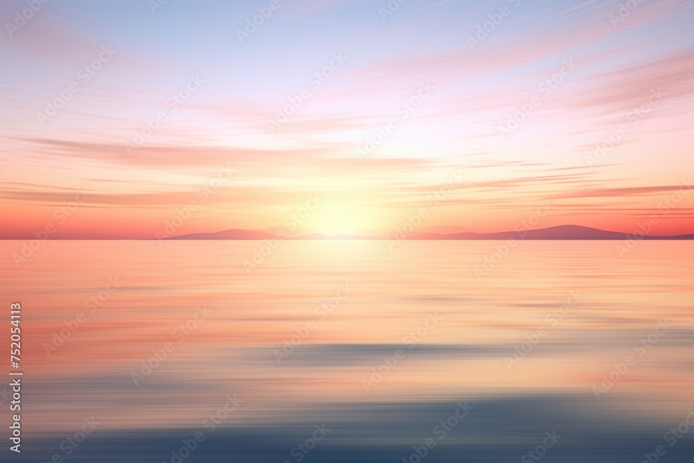 Beautiful sunset over calm water, ideal for nature backgrounds
