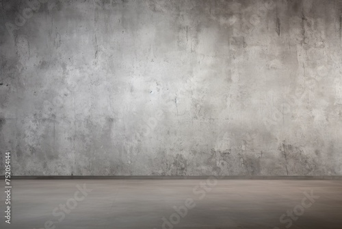 A simple image of an empty room with concrete walls and floor. Suitable for industrial or minimalist design concepts