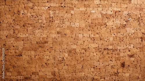 Detailed view of cork wall texture, ideal for backgrounds or interior design projects