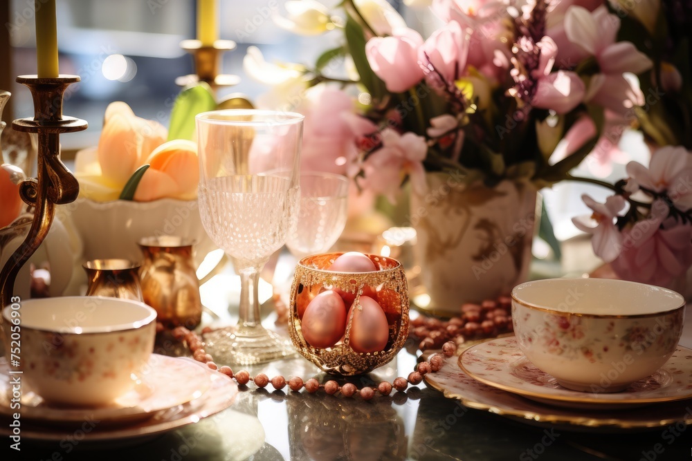 Easter Brunch Setting: Place jewelry on a table setting. Easter Brunch Setting: Place jewelry on a table setting.