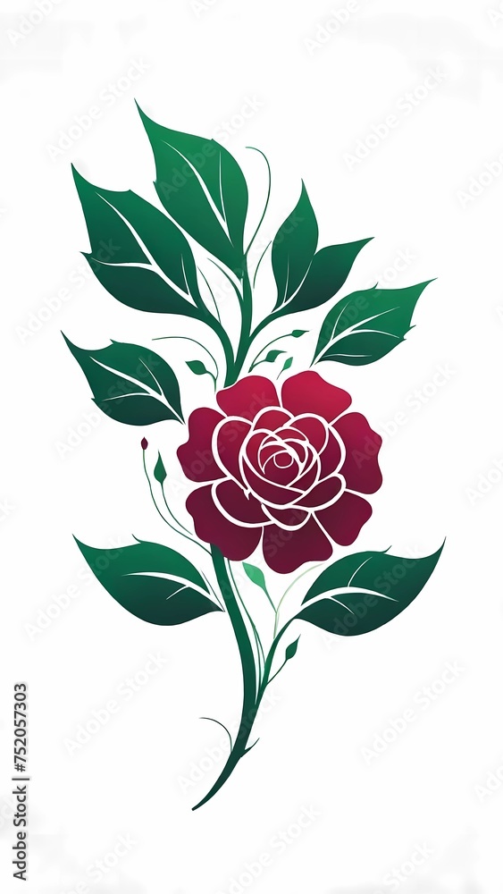 illustration of a rose illustration of a rose