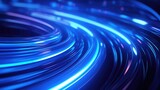 Detailed view of a swirling blue light, perfect for technology concepts