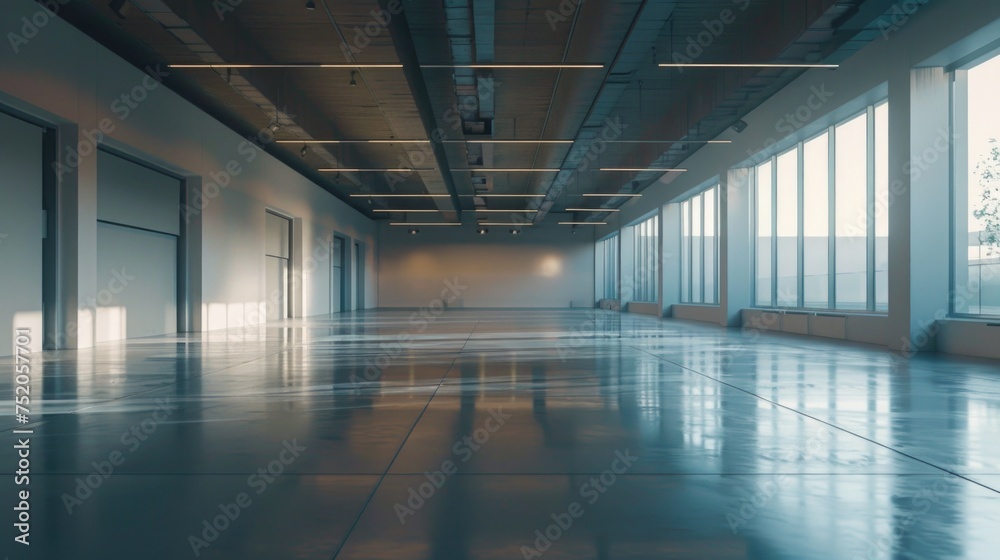 A large empty room with an abundance of natural light. Ideal for interior design concepts A large empty room with an abundance of natural light. Ideal for interior design concepts