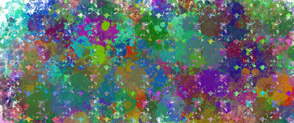 abstract colorful background with rainbow splashes