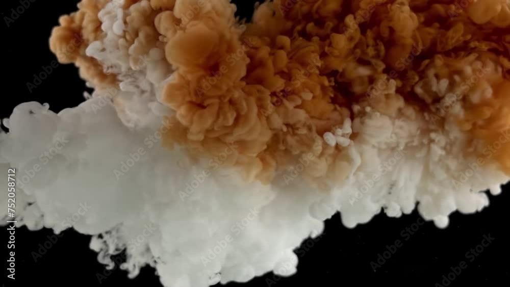 White and golden paint mixing. Abstract background. White and golden paint mixing. Abstract background.
