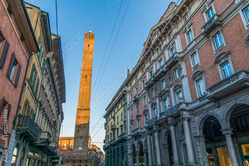 View of the Due Torri in Bologna, Italy photo