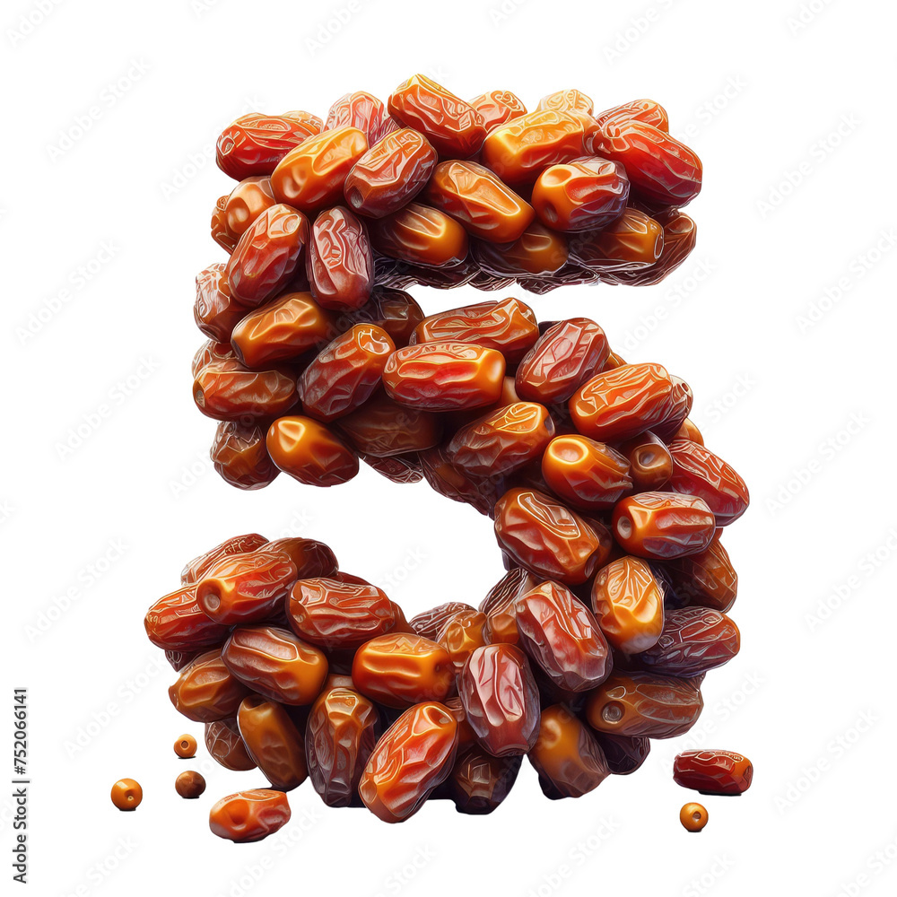 Isolated 3D Number on a Clear PNG Canvas Generative AI Isolated 3D Number on a Clear PNG Canvas Generative AI