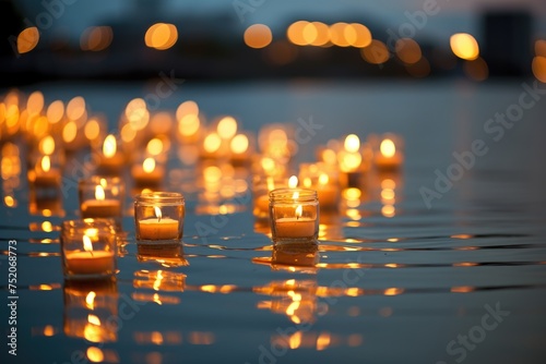 Candlelit Reflections  Shoot near a body of water with candles  jewelry  and their reflections.