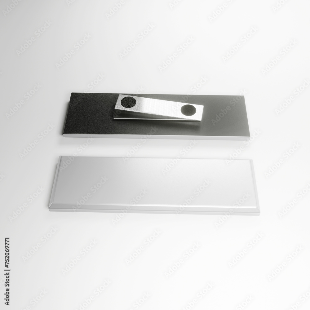 Name Badge Mockup 3d Rendering image Name Badge Mockup 3d Rendering image