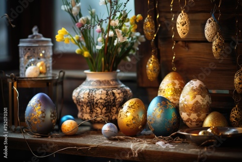 Rustic Charm: Combine jewelry with rustic Easter decorations.