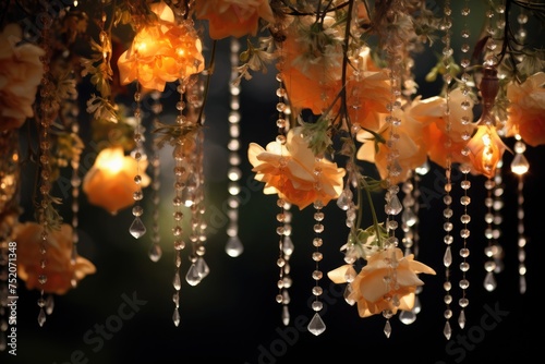 Floral Canopy: Hang jewelry from a floral canopy.