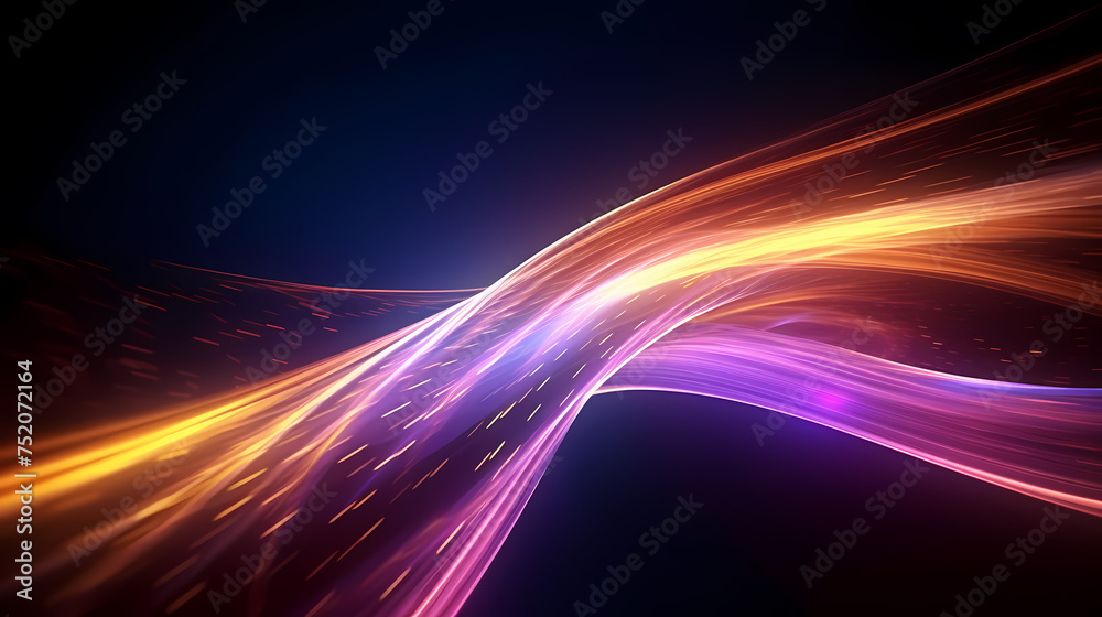 Bright lights and blurred lines abstract background