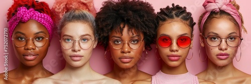 Group of women wearing glasses, Wallpaper, HD Background
