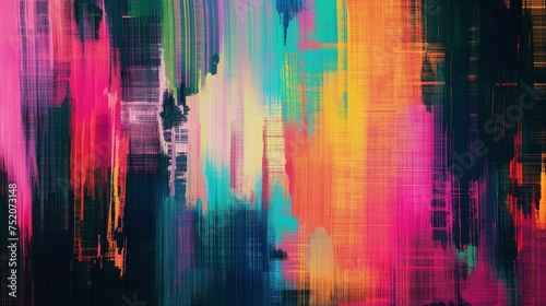 Abstract background a colorful and creative glitch painting.