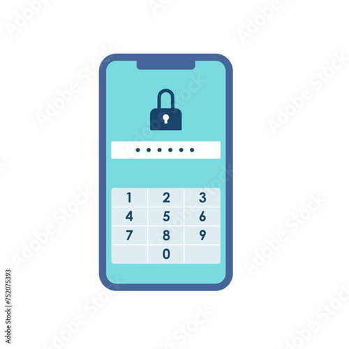 スマホパスワード画面