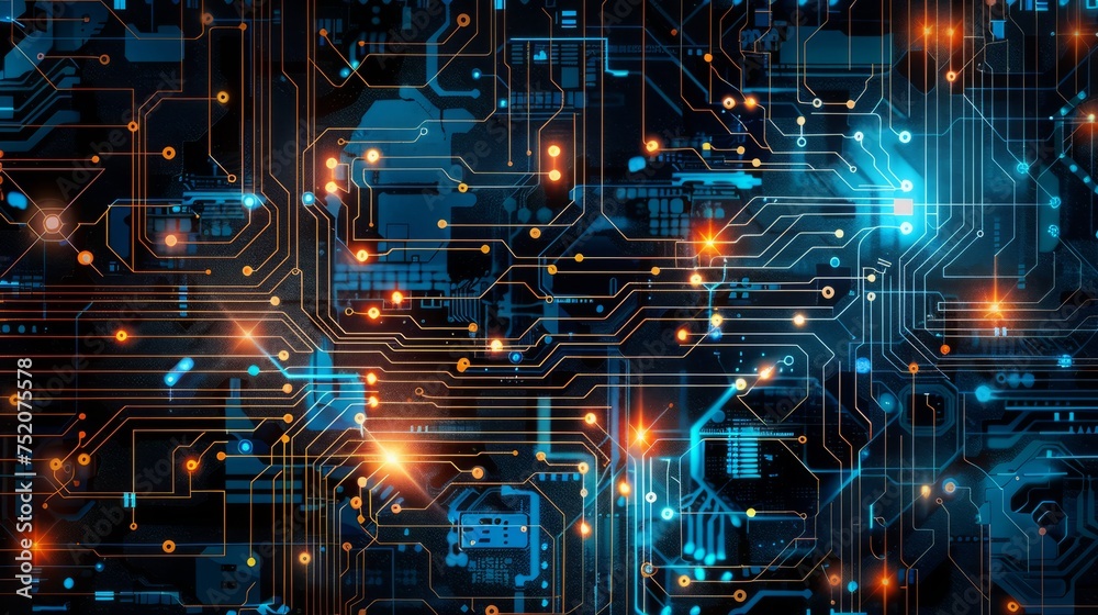 Vibrant abstract technology background with dynamic digital elements - futuristic digital design for web, print, and presentations Vibrant abstract technology background with dynamic digital elements - futuristic digital design for web, print, and presentations
