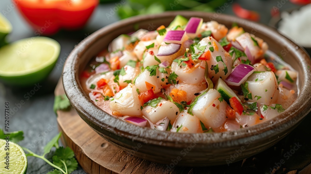 Ceviche Lima seafood dish