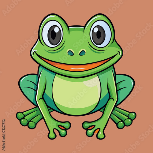 Frog Toad polliwog animal froggy frogling pet vector illustration draw cartoon pretty cute photo