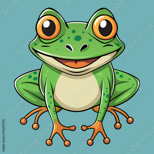 Frog Toad polliwog animal froggy frogling pet vector illustration draw cartoon pretty cute