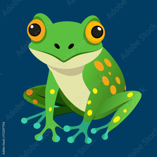 Frog Toad polliwog animal froggy frogling pet vector illustration draw cartoon pretty cute