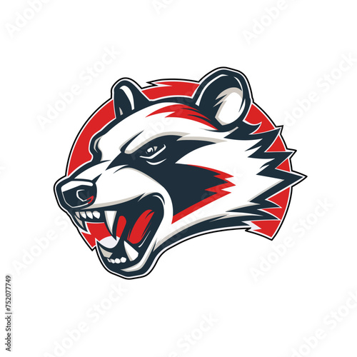 angry badger mascot, team sports, esports character