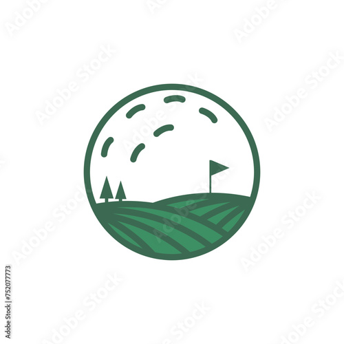 Iconic Golf logo designs concept, Golf Land logo designs concept vector