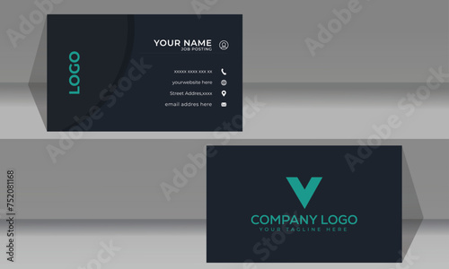 Business card for company branding corporate personal official introduction creative modern print premium elegance visiting communication symbol element as well as identity element concept symbol   .