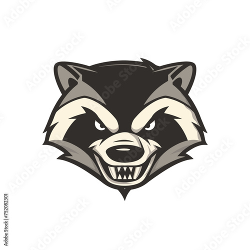 angry badger mascot, team sports, esports character