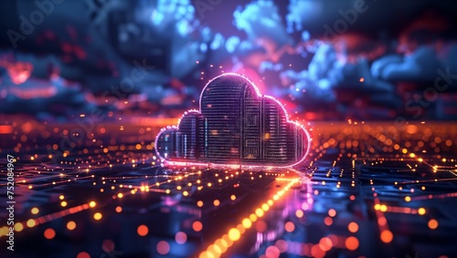 Cloud storage solutions, data accessibility, virtual server concept