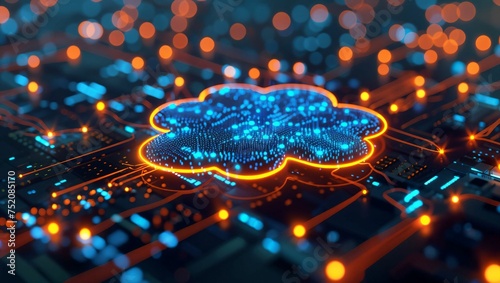 Cloud networking infrastructure, virtual data flow, connectivity