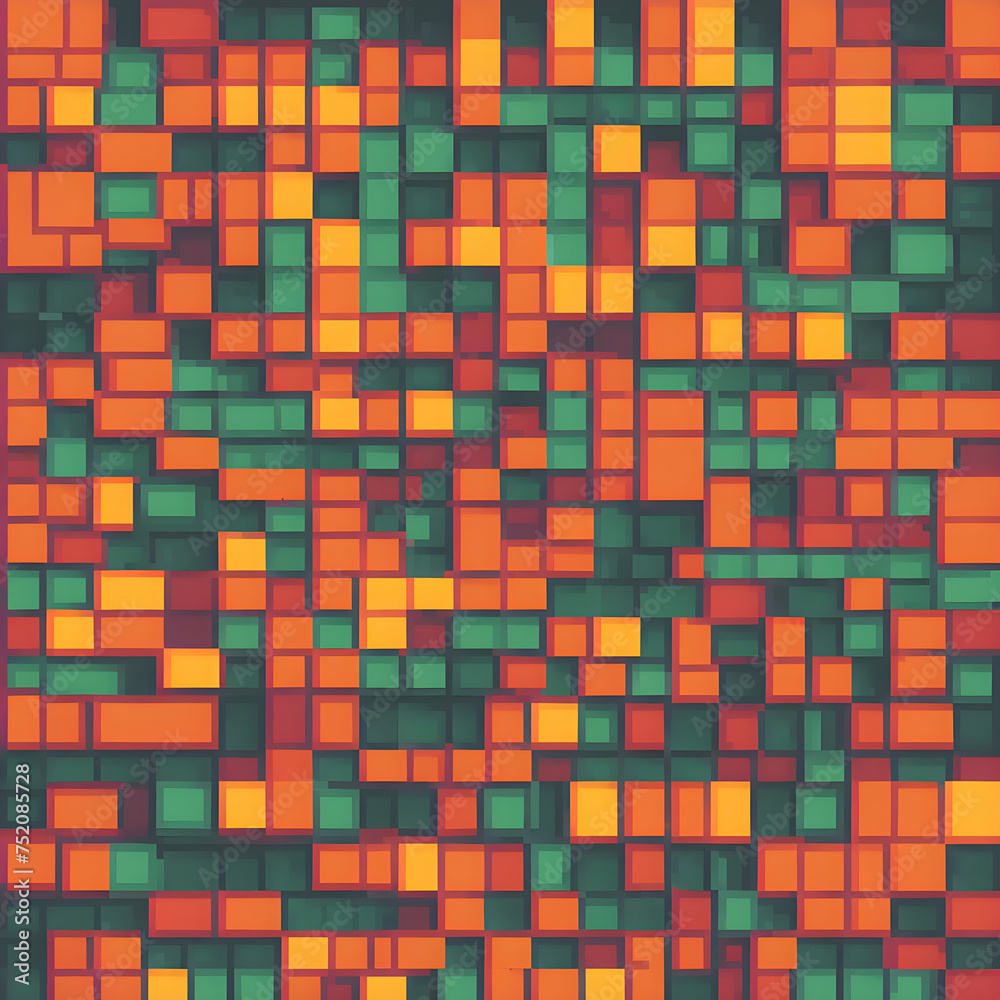 Fototapeta premium pixel color block abstract background