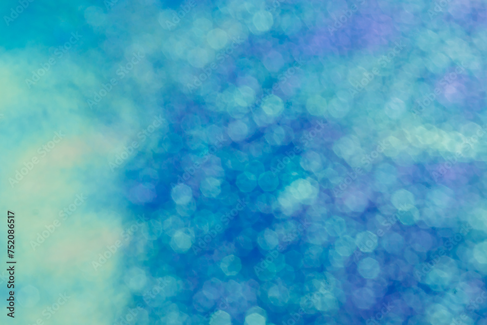 Abstract Blue Bokeh Background Texture