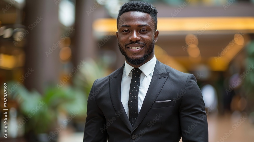 A man in formal attire with a smile on his face A man in formal attire with a smile on his face