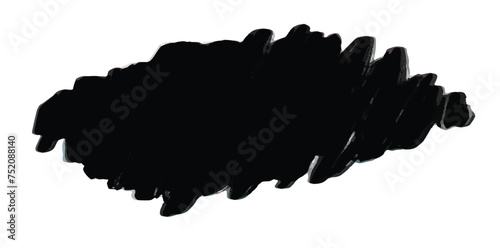  pencil scratch effect  Brush stroke swatch isolated on transparent background. Smudge paint texture element