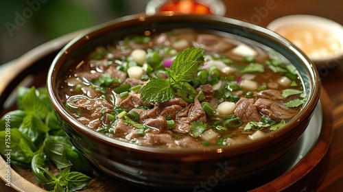 Pho Hanoi, Vietnam, is a noodle soup