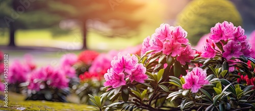 Vibrant Rhododendron Blosso...
