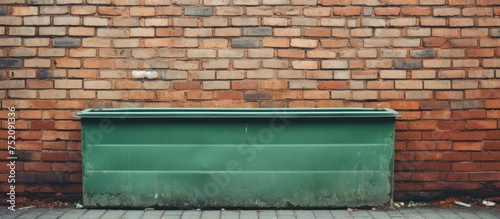 Vibrant Green Trash Bin Res...