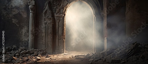 Mystery of an Ancient Doorway: Eerie Abandoned Building Intrigue
