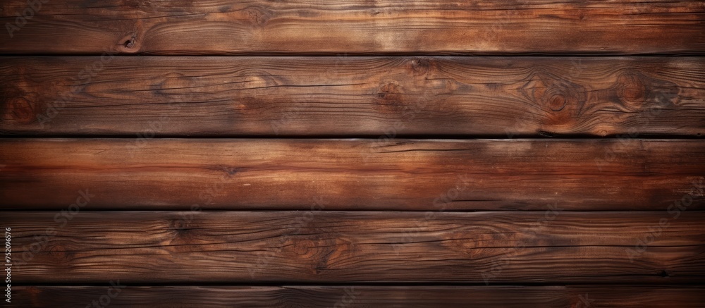 Rustic Wooden Wall Panel with Warm Brown Texture - Natural Material Background Rustic Wooden Wall Panel with Warm Brown Texture - Natural Material Background