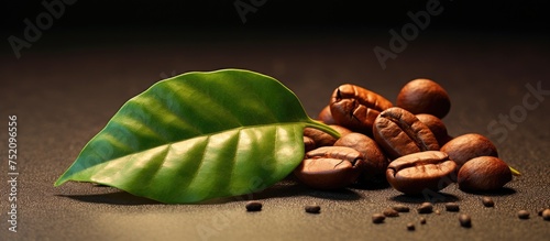 Vibrant Coffee Leaves and B...