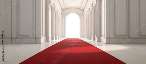 Elegant Red Carpet Path in ...