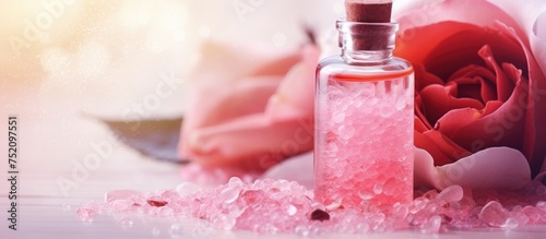 Delicate Pink Rose Oil Bott...